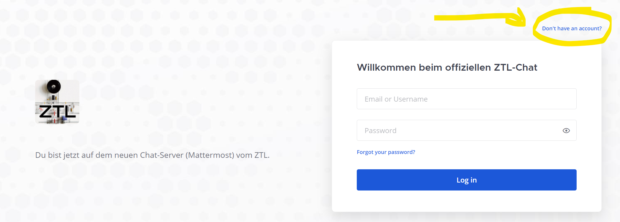 Mattermost CreateAccountLink